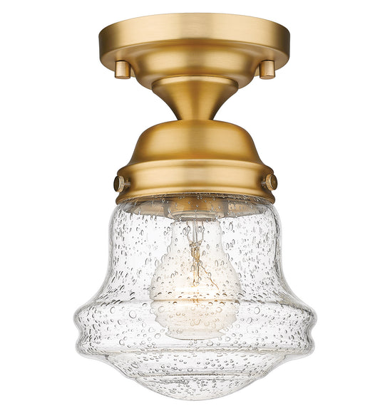 Z-Lite - 736F1-HBR - One Light Flush Mount - Vaughn - Heritage Brass