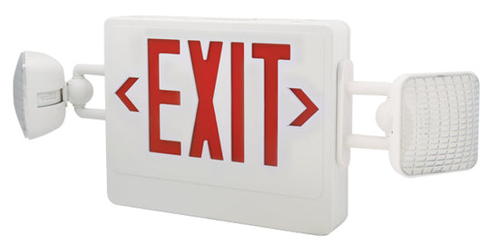 Elco Lighting - EE97HR - Combo Exit & Emergency Red