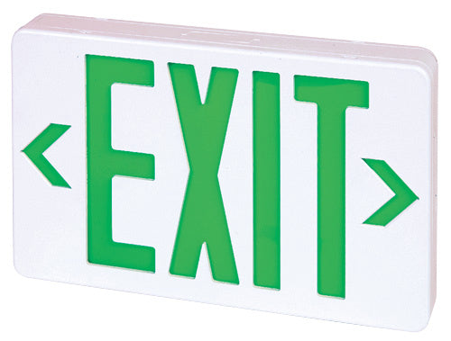 Elco Lighting - EELE1B - Blk Led Exit W/Btry 1 Or 2 Fce Red