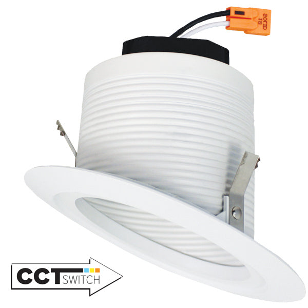 Elco Lighting - EL423CT5W - 4" Slp Clng Bffl Insrt 12W 5Cct - All White