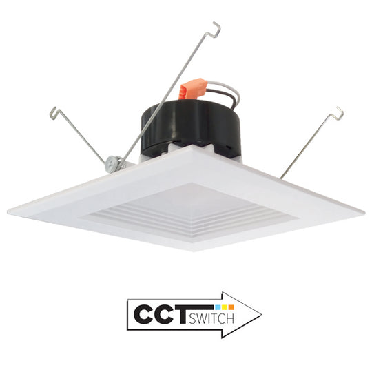 Elco Lighting - EL661CT5W - 6"Led Insert Squre Bffl 1300 Lmn 5Cct - All White