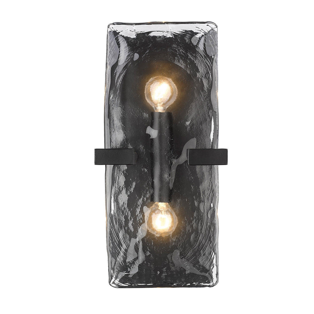 Golden - 3164-WSC BLK-HWG - Two Light Wall Sconce - Aenon - Matte Black