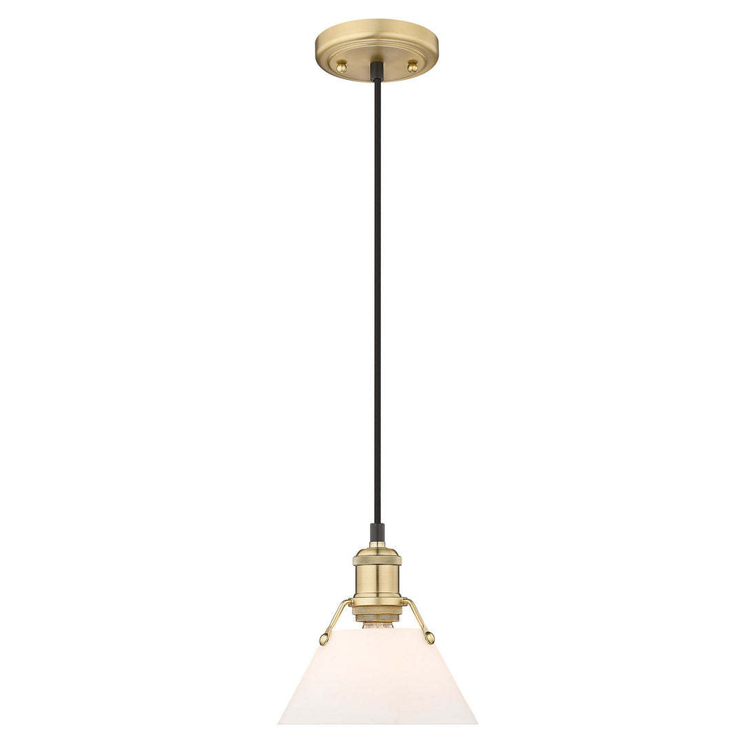 Golden - 3306-S BCB-OP - One Light Mini Pendant - Orwell BCB - Brushed Champagne Bronze