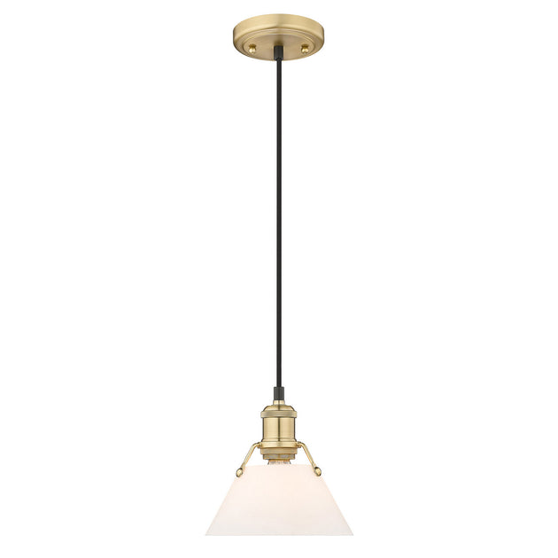 Golden - 3306-S BCB-OP - One Light Mini Pendant - Orwell BCB - Brushed Champagne Bronze