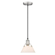 Golden - 3306-S PW-OP - One Light Mini Pendant - Orwell PW - Pewter