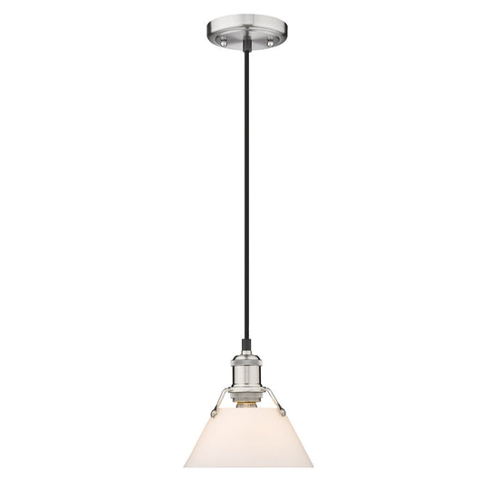 Golden - 3306-S PW-OP - One Light Mini Pendant - Orwell PW - Pewter