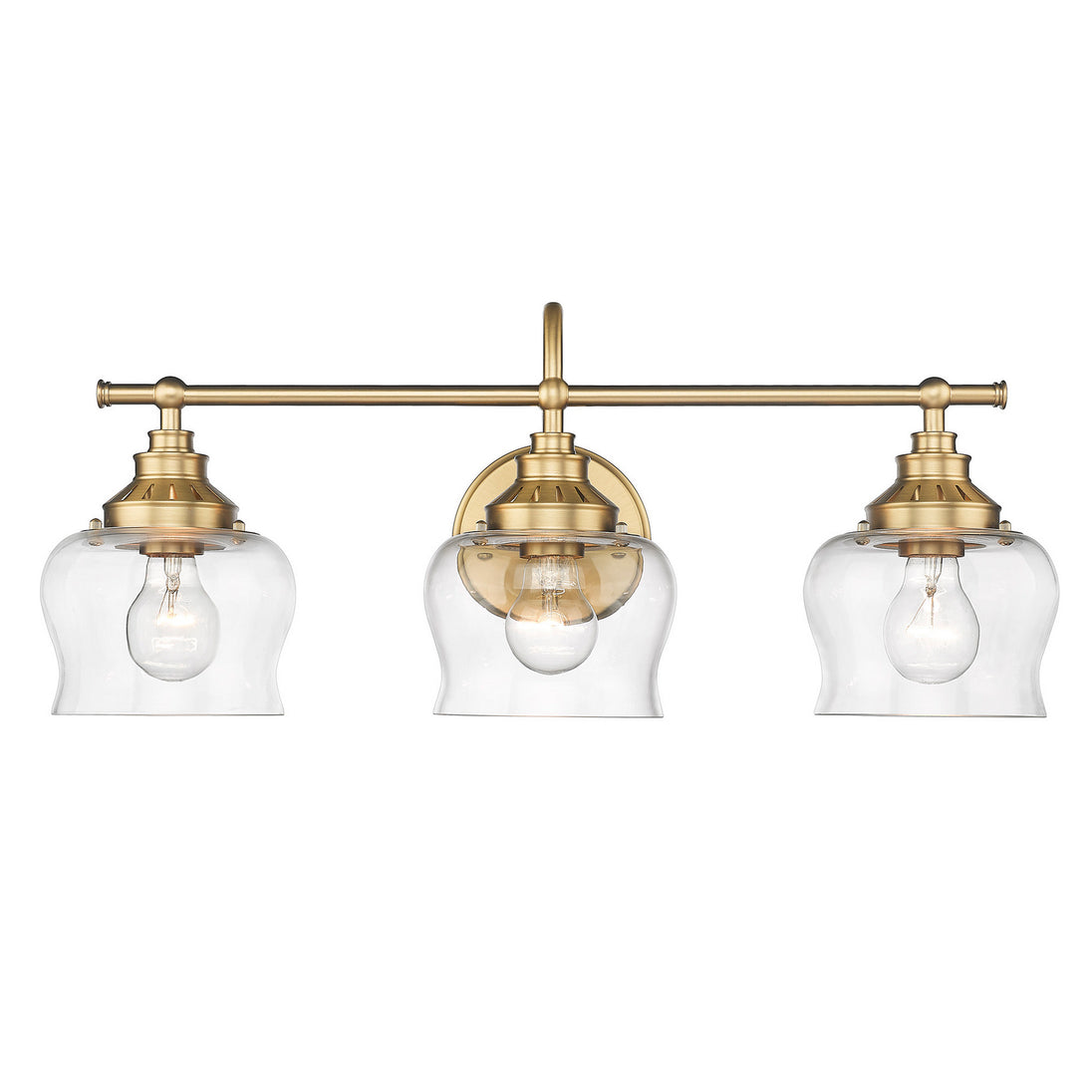 Golden - 3610-BA3 BCB-CLR - Three Light Bath Vanity - Daphne - Brushed Champagne Bronze