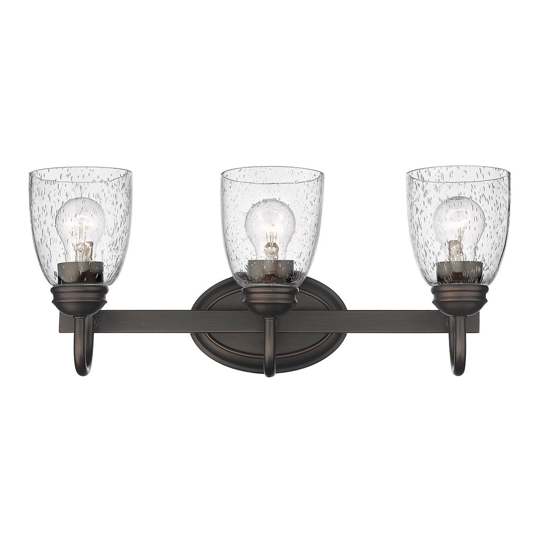 Golden - 8001-BA3 RBZ-SD - Three Light Bath Vanity - Parrish RBZ - Rubbed Bronze