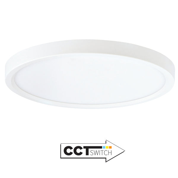 Elco Lighting - ELSP63CT3W - 6"Led Slim Pnl Rnd 3Cct 120V - White