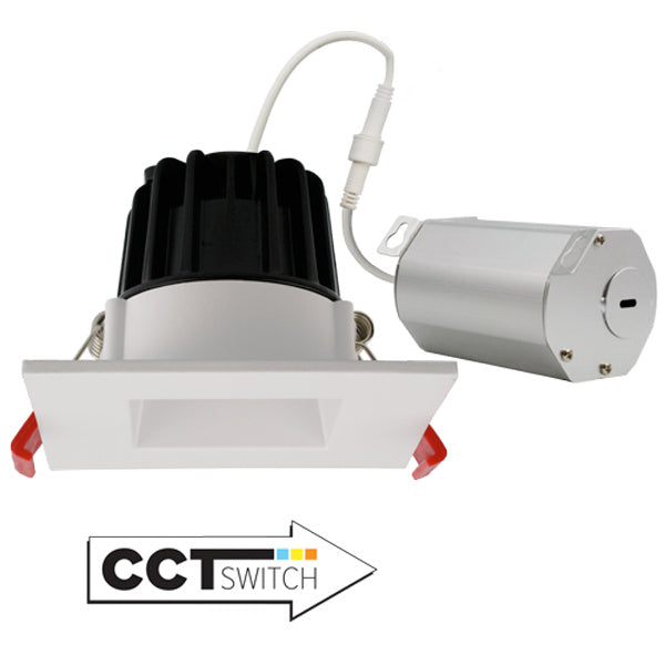 Elco Lighting - ERT213CT5W - 2" Sqr Led Rflctr 550Lm 120V 5Cct - All White