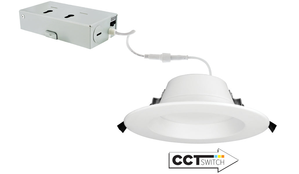 Elco Lighting - ERT615CT5W - 6" Led Rtrft Dwnlght 12W 900Lmn Dim 5Cct - All White