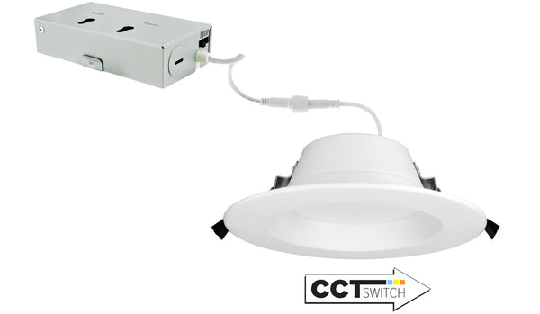 Elco Lighting - ERT615CT5W - 6" Led Rtrft Dwnlght 12W 900Lmn Dim 5Cct - All White