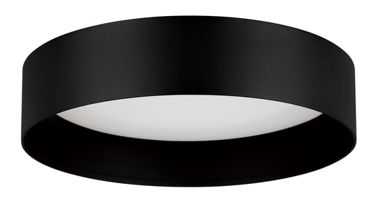 Eglo USA - 205628A - LED Flush Mount - Ester - Exterior: Structured Black Interior: Matte White