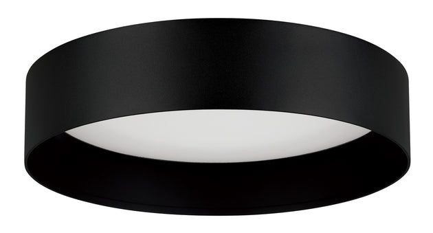 Eglo USA - 205628A - LED Flush Mount - Ester - Exterior: Structured Black Interior: Matte White