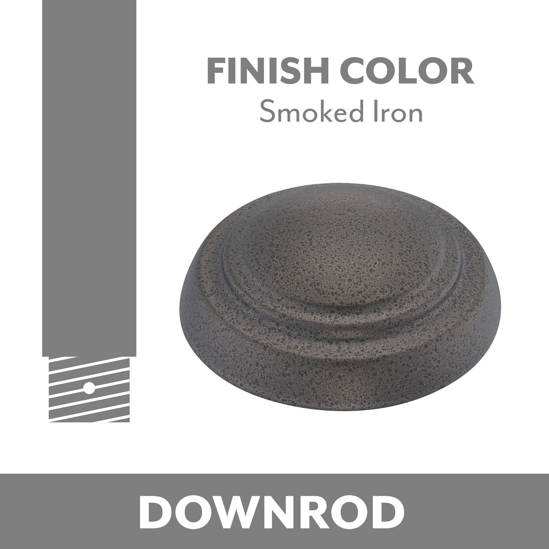 Minka Aire - DR503-SI - Ceiling Fan Downrod - Smoked Iron