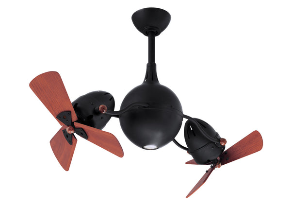 Matthews Fan Company - AQ-BK-WD - 38"Ceiling Fan - Acqua - Matte Black