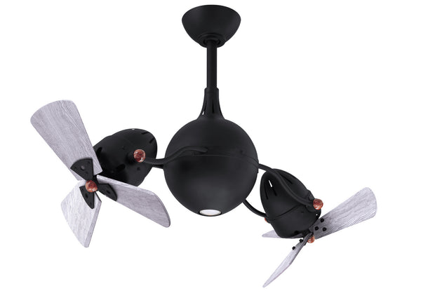 Matthews Fan Company - AQ-BK-WDBW - 38"Ceiling Fan - Acqua - Matte Black