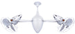 Matthews Fan Company - AR-WH-MTL - 48"Ceiling Fan - Ar Ruthiane - Gloss White