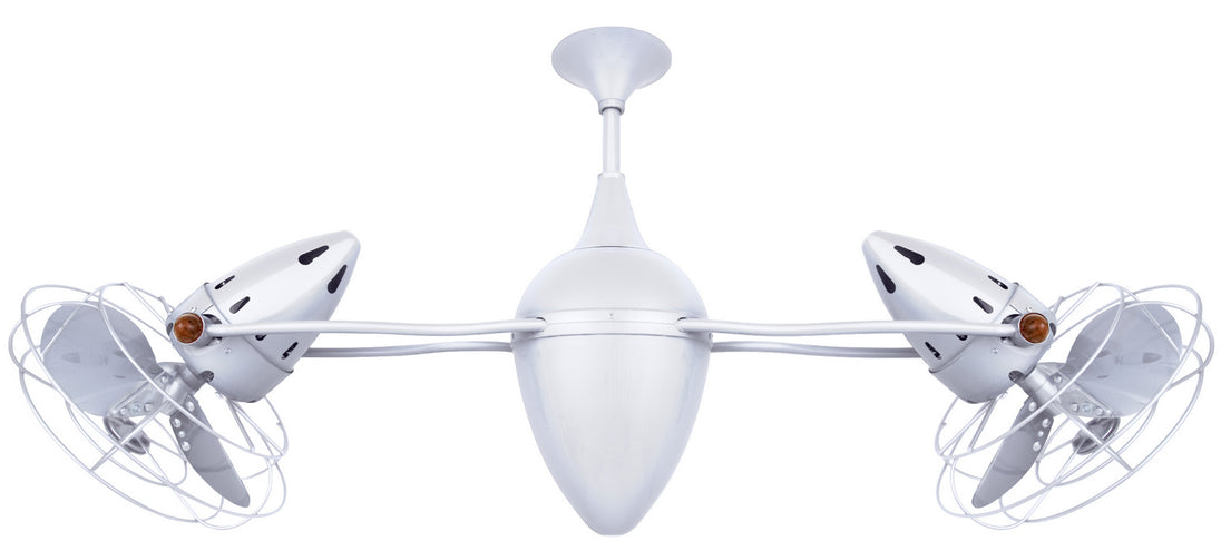 Matthews Fan Company - AR-WH-MTL - 48"Ceiling Fan - Ar Ruthiane - Gloss White