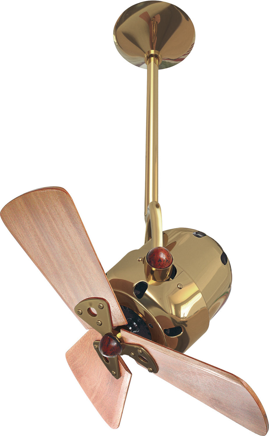 Matthews Fan Company - BD-PB-WD - 16"Ceiling Fan - Bianca Direcional - Polished Brass