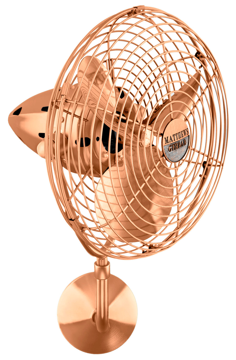 Matthews Fan Company - BP-BRCP-MTL - 19"Ceiling Fan - Bruna Parede - Brushed Copper