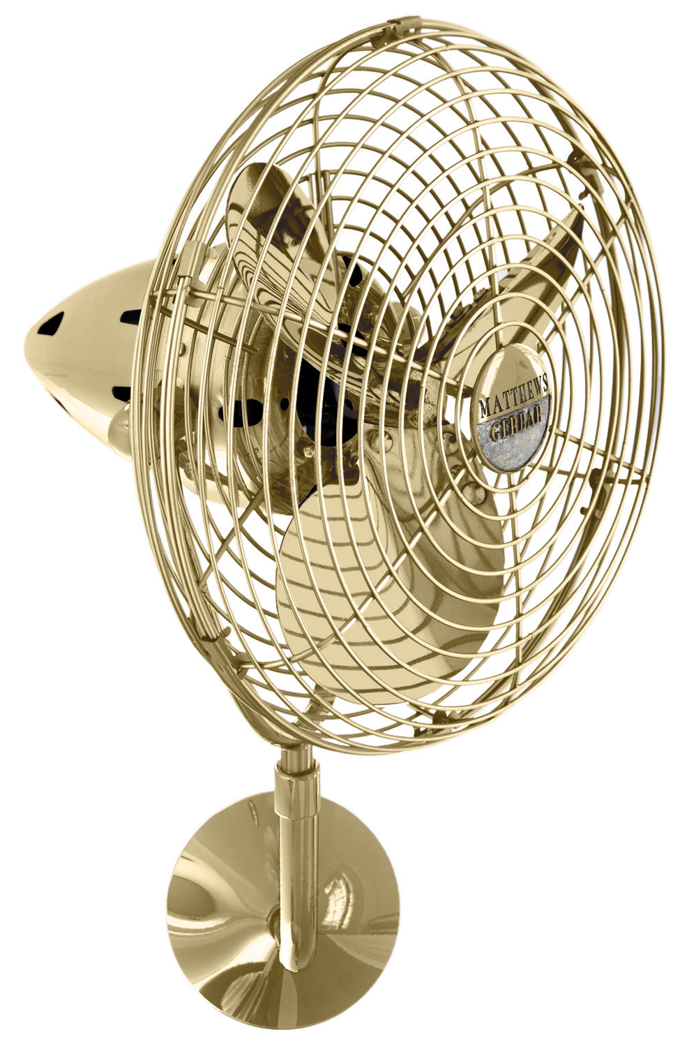 Matthews Fan Company - BP-PB-MTL - 19"Ceiling Fan - Bruna Parede - Polished Brass