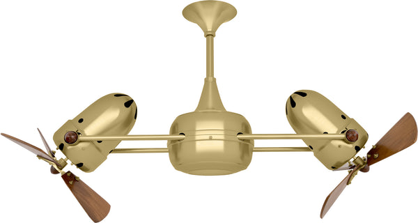 Matthews Fan Company - DD-BRBR-WD - 36"Ceiling Fan - Duplo-Dinamico - Brushed Brass