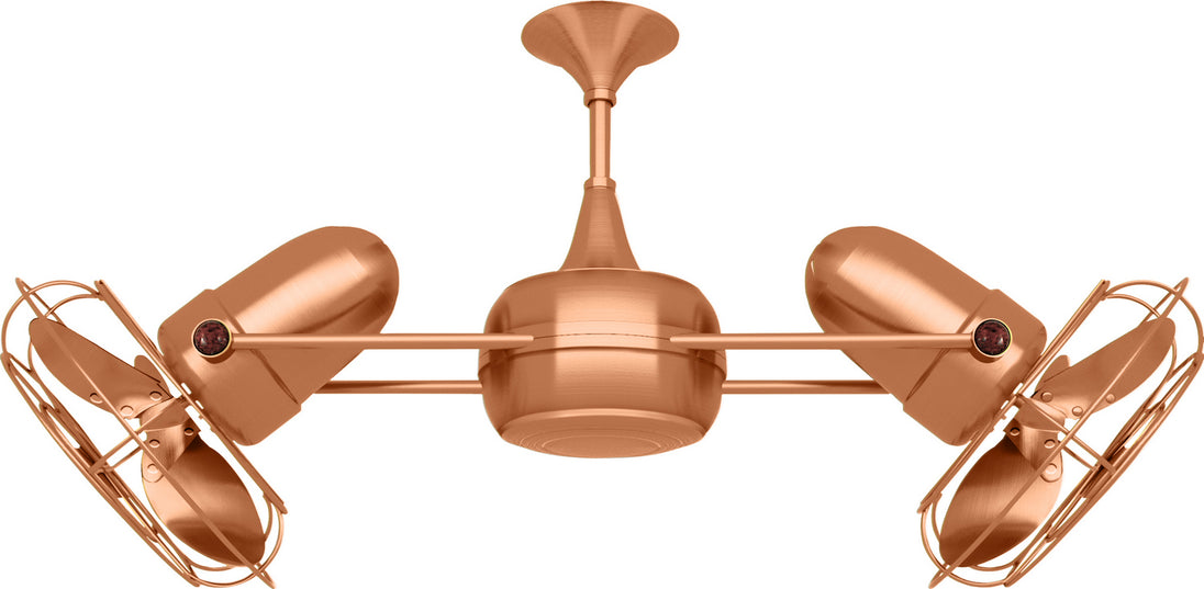 Matthews Fan Company - DD-BRCP-MTL - 36"Ceiling Fan - Duplo-Dinamico - Brushed Copper