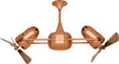 Matthews Fan Company - DD-BRCP-WD - 36"Ceiling Fan - Duplo-Dinamico - Brushed Copper