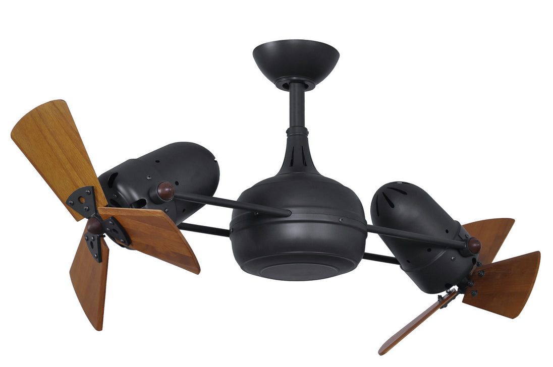 Matthews Fan Company - DG-BK-WD - 41"Ceiling Fan - Dagny - Matte Black