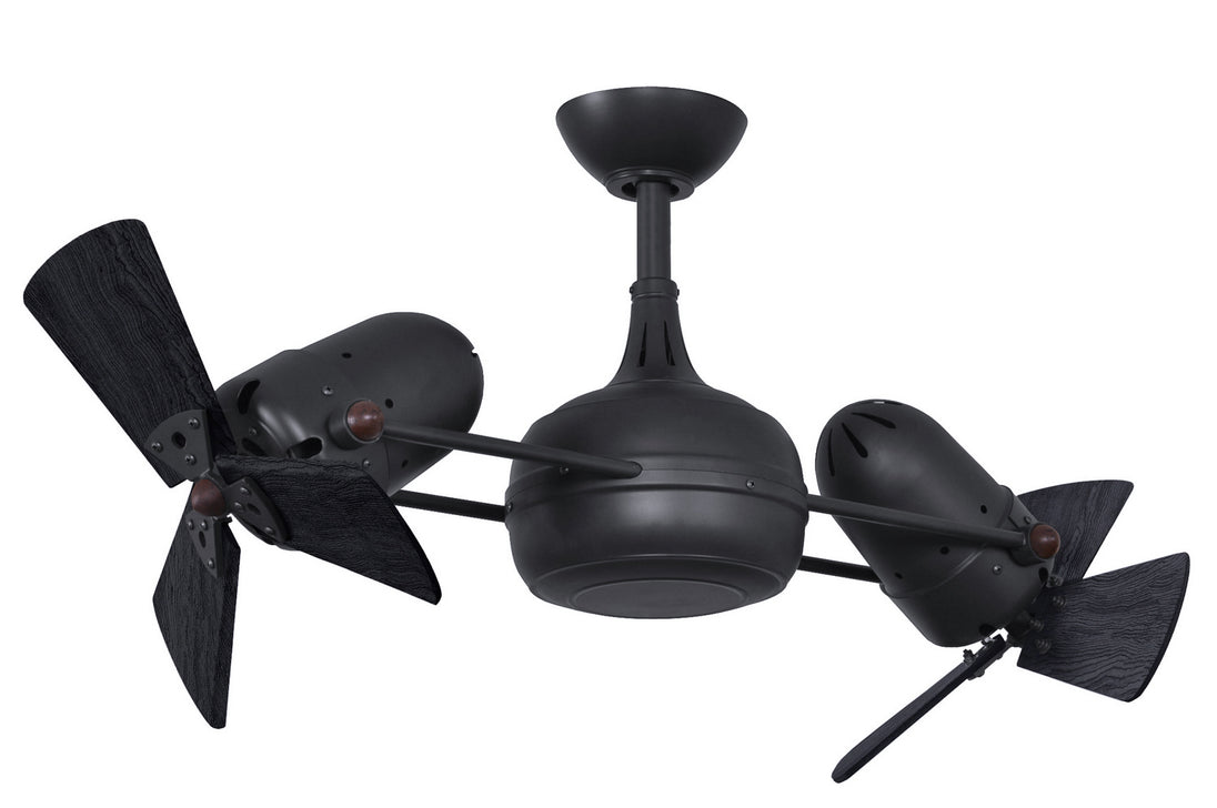 Matthews Fan Company - DG-BK-WDBK - 41"Ceiling Fan - Dagny - Matte Black