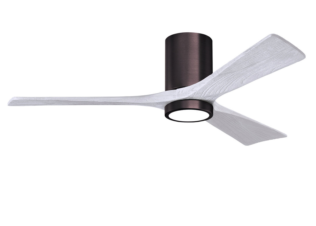 Matthews Fan Company - IR3HLK-BB-MWH-52 - 52"Ceiling Fan - Irene - Brushed Bronze