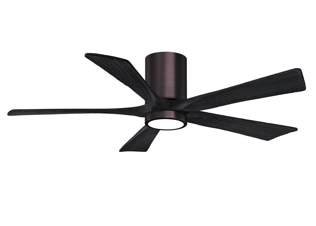 Matthews Fan Company - IR5HLK-BB-BK-52 - 52"Ceiling Fan - Irene - Brushed Bronze