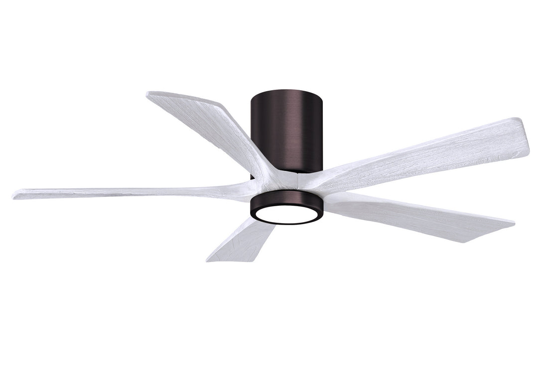 Matthews Fan Company - IR5HLK-BB-MWH-52 - 52"Ceiling Fan - Irene - Brushed Bronze