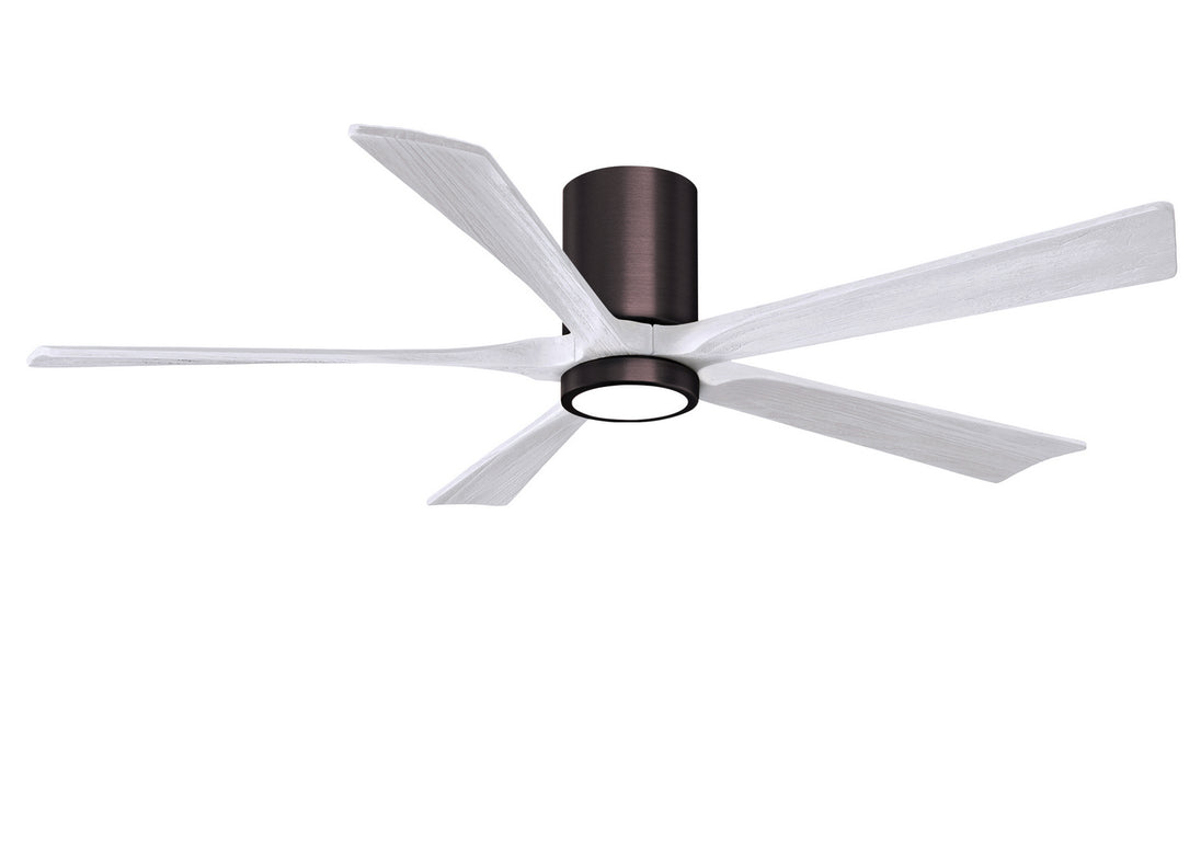 Matthews Fan Company - IR5HLK-BB-MWH-60 - 60"Ceiling Fan - Irene - Brushed Bronze