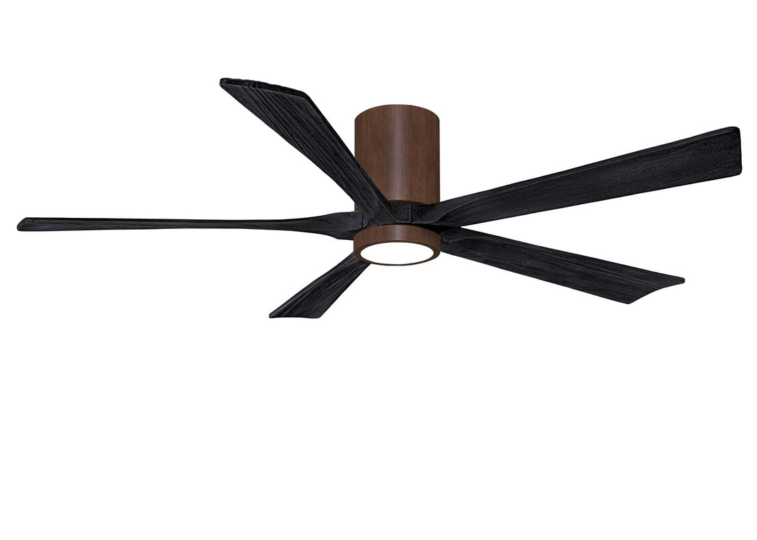 Matthews Fan Company - IR5HLK-WN-BK-60 - 60"Ceiling Fan - Irene - Walnut Tone