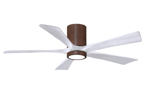 Matthews Fan Company - IR5HLK-WN-MWH-52 - 52"Ceiling Fan - Irene - Walnut Tone