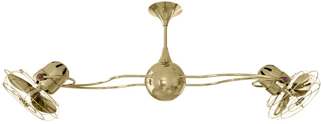 Matthews Fan Company - IV-PB-MTL - 53"Ceiling Fan - Italo Ventania - Polished Brass