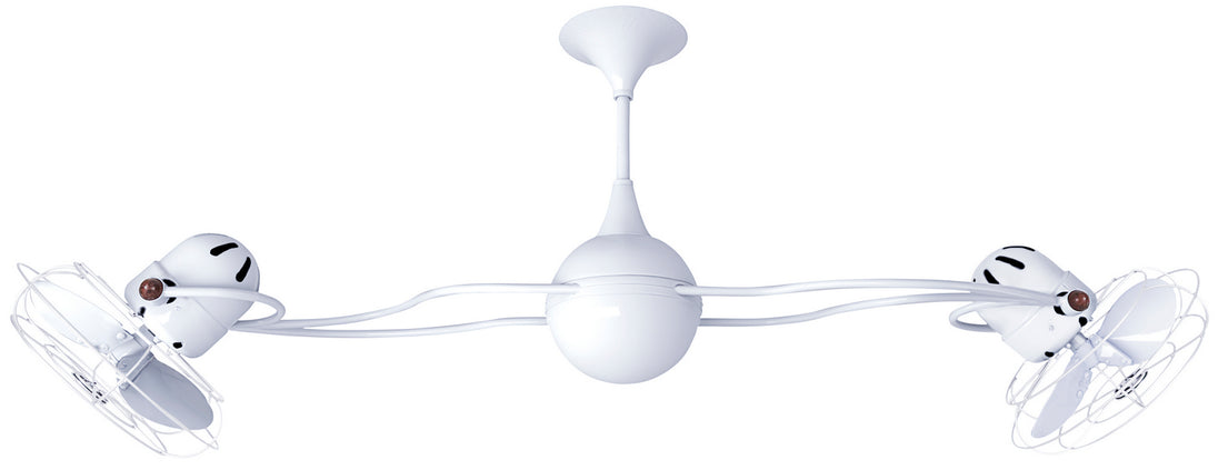 Matthews Fan Company - IV-WH-MTL - 53"Ceiling Fan - Italo Ventania - Gloss White