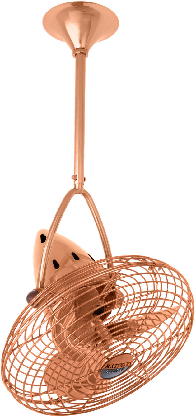Matthews Fan Company - JD-BRCP-MTL - 16"Ceiling Fan - Jarold Direcional - Brushed Copper