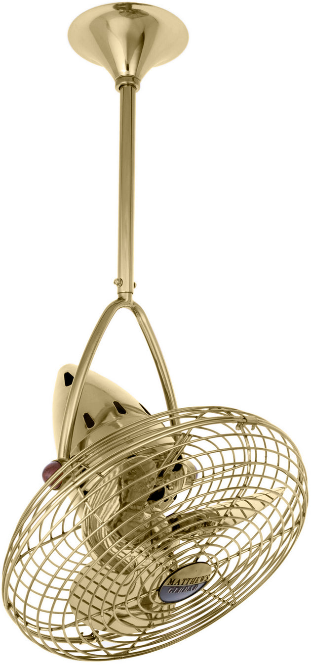 Matthews Fan Company - JD-PB-MTL - 16"Ceiling Fan - Jarold Direcional - Polished Brass