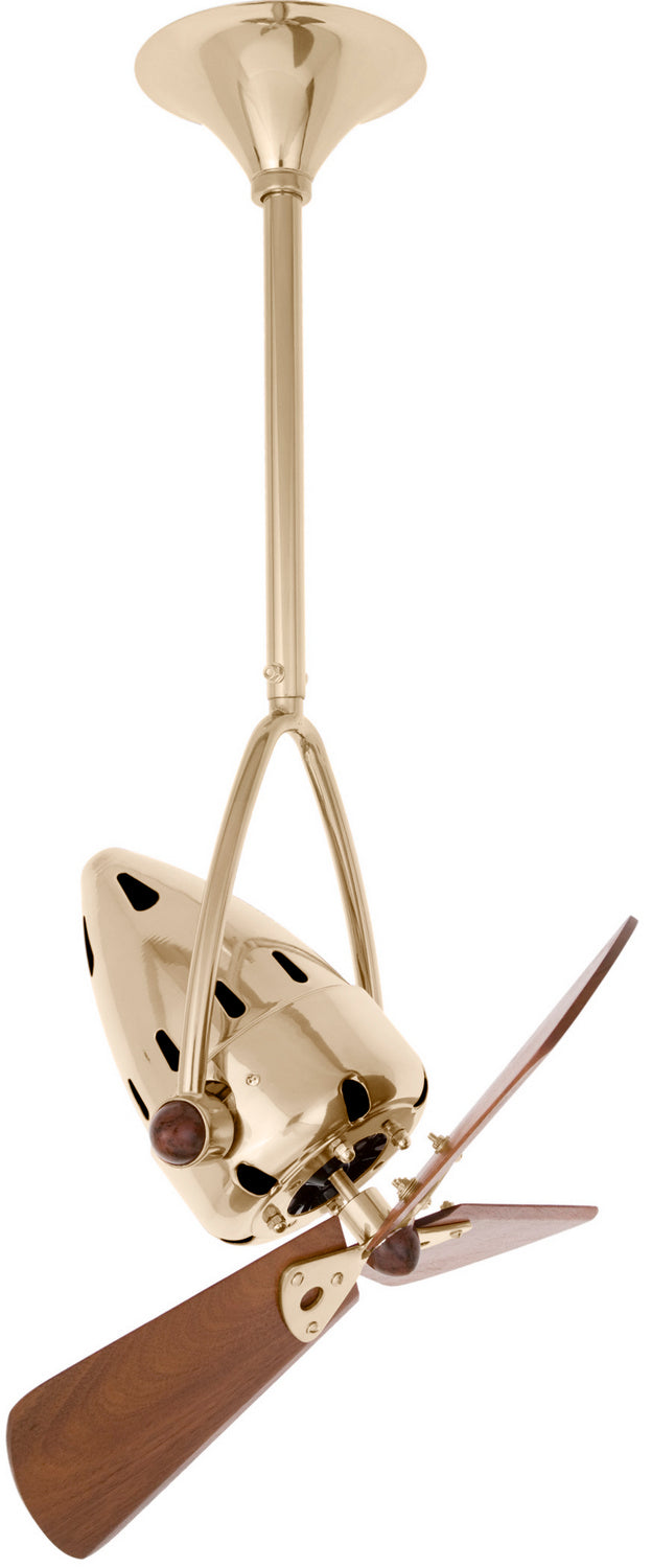 Matthews Fan Company - JD-PB-WD - 16"Ceiling Fan - Jarold Direcional - Polished Brass