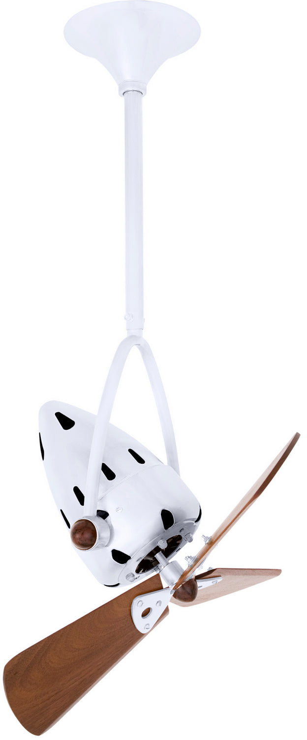 Matthews Fan Company - JD-WH-WD - 16"Ceiling Fan - Jarold Direcional - Gloss White