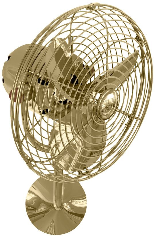 Matthews Fan Company - MP-PB-MTL - 19"Wall Fan - Michelle Parede - Polished Brass