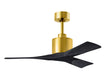 Matthews Fan Company - NK-BRBR-BK-42 - 42"Ceiling Fan - Nan - Brushed Brass