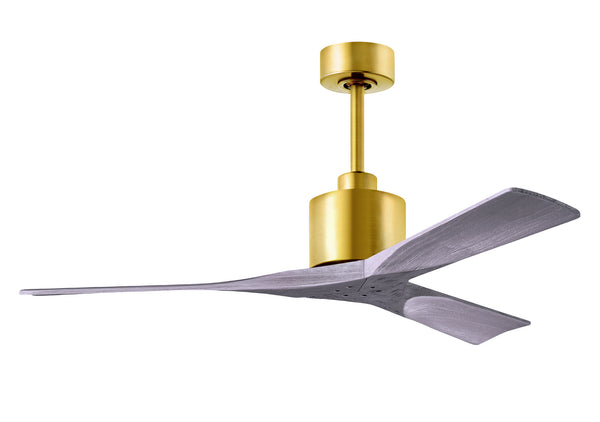 Matthews Fan Company - NK-BRBR-BW-52 - 52"Ceiling Fan - Nan - Brushed Brass