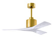 Matthews Fan Company - NK-BRBR-MWH-42 - 42"Ceiling Fan - Nan - Brushed Brass