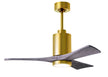 Matthews Fan Company - PA3-BRBR-BW-42 - 42"Ceiling Fan - Patricia - Brushed Brass