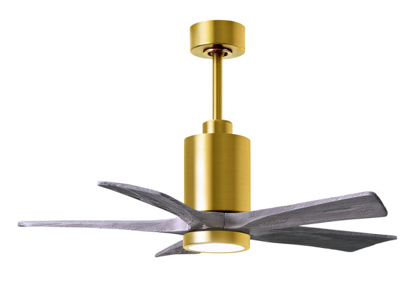 Matthews Fan Company - PA5-BRBR-BW-42 - 42"Ceiling Fan - Patricia - Brushed Brass