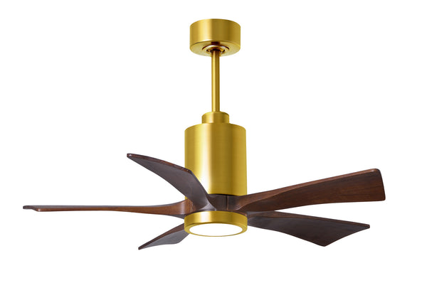 Matthews Fan Company - PA5-BRBR-WA-42 - 42"Ceiling Fan - Patricia - Brushed Brass